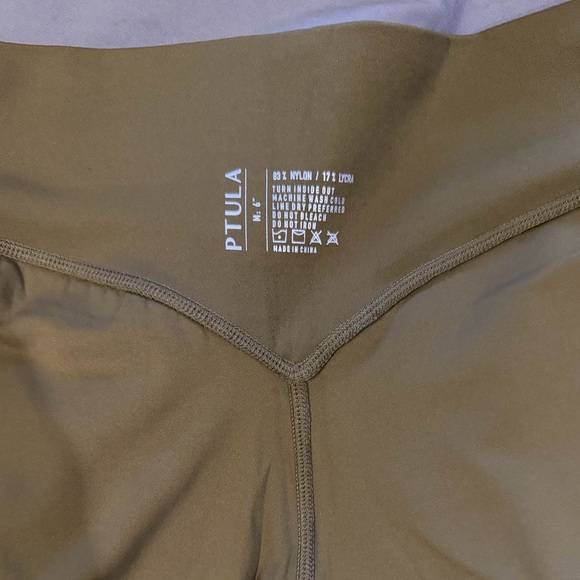 P’TULA Feathertech Classic 6” Short in Cypress Green size Medium - Picture 5 of 8